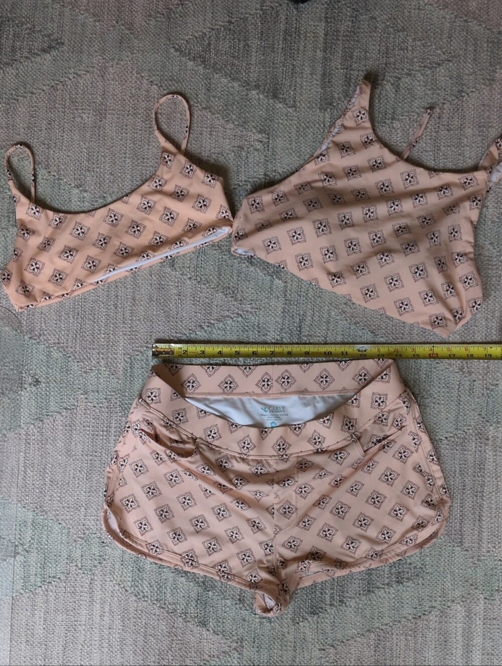 Carve Designs 3-piece swim set.
